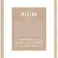 Weston | Name Art Print