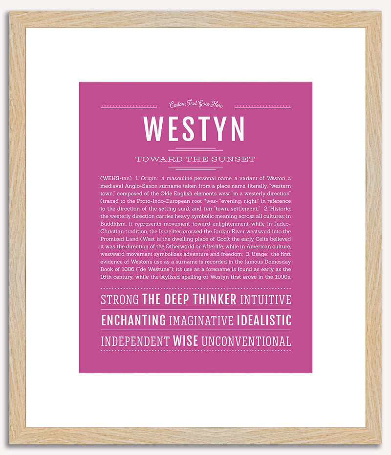 Westyn | Name Art Print