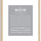 Westyn | Name Art Print