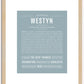 Westyn | Name Art Print