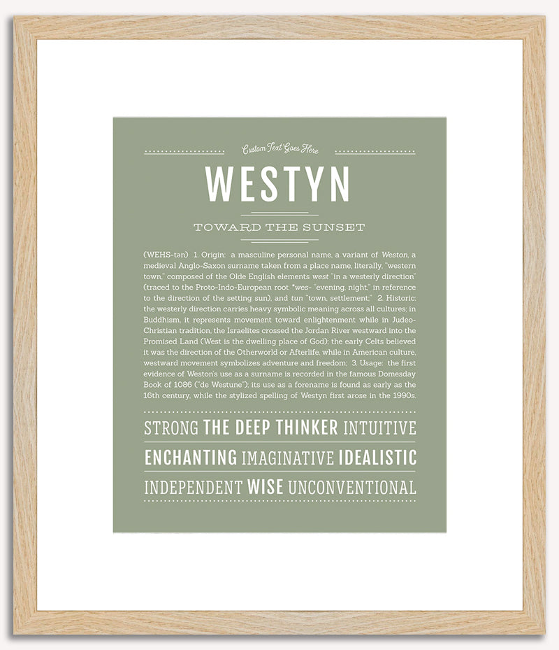 Westyn | Name Art Print