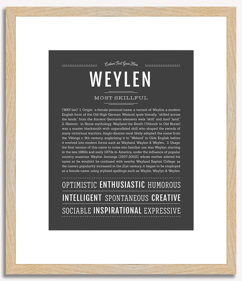 Weylen | Name Art Print