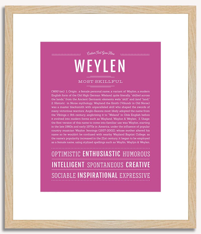 Weylen | Name Art Print