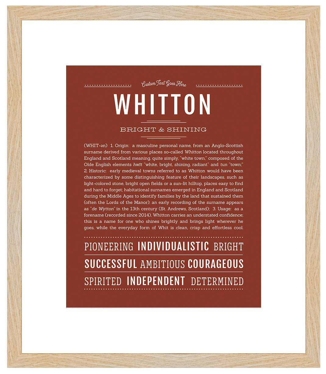 Frame Options | Bordeaux | Maple Frame, Matted