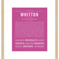 Frame Options | Dark Pink | Maple Frame, Matted