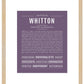 Frame Options | Deep Purple | Maple Frame, Matted