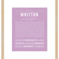Frame Options | Lilac | Maple Frame, Matted