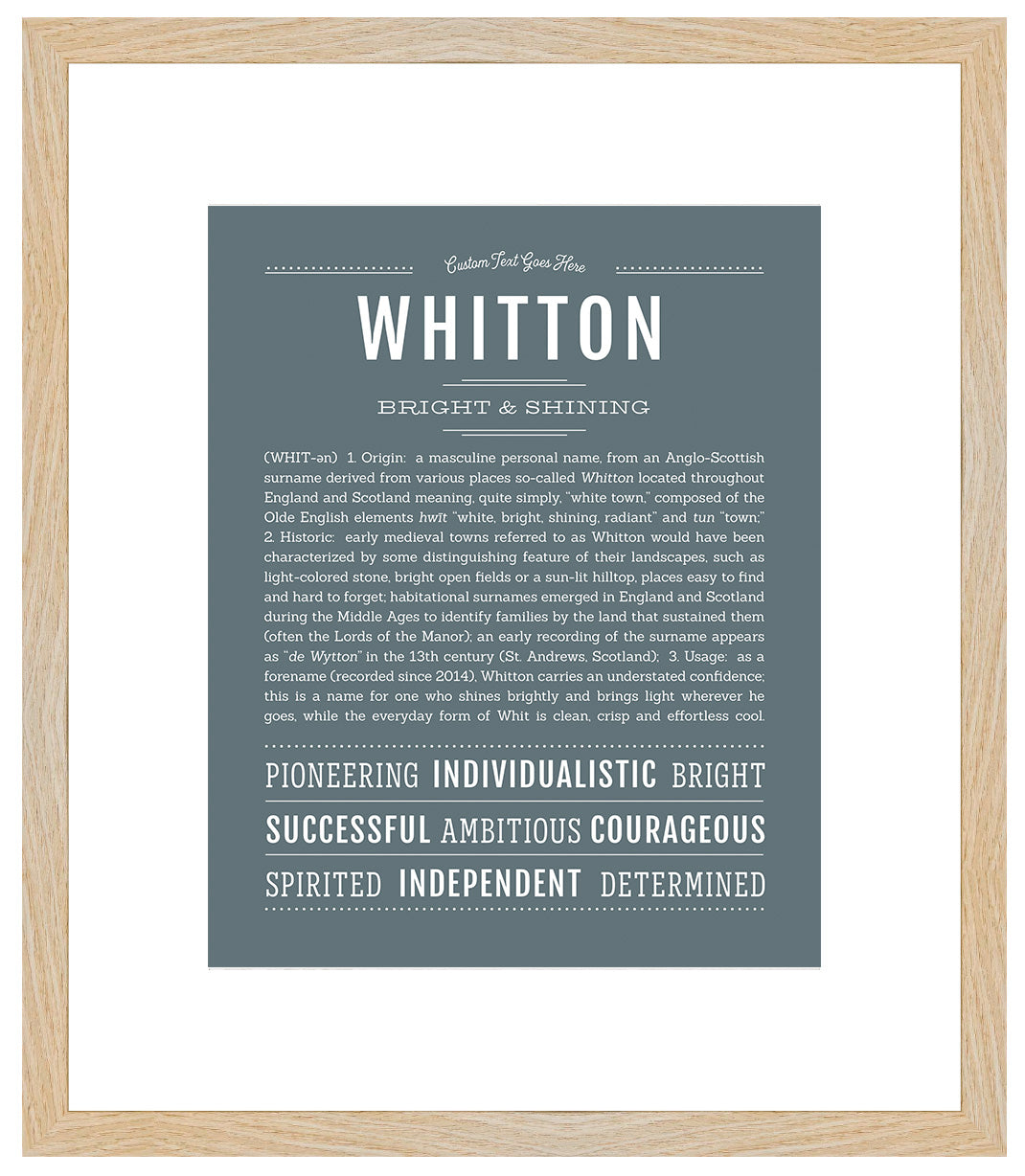Frame Options | Night Rendezvous | Maple Frame, Matted