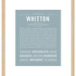 Frame Options | Powder Blue | Maple Frame, Matted