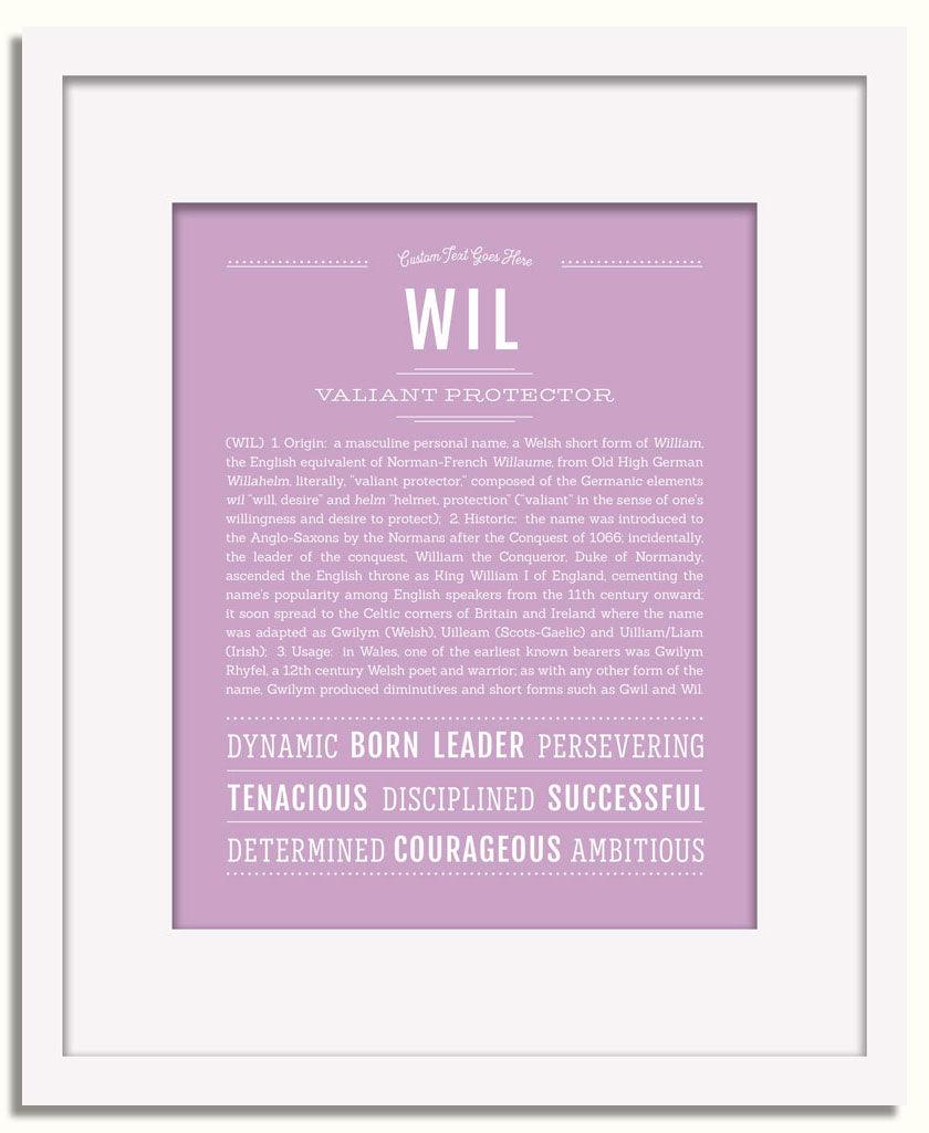 Frame Options | Lilac | White Frame, Matted