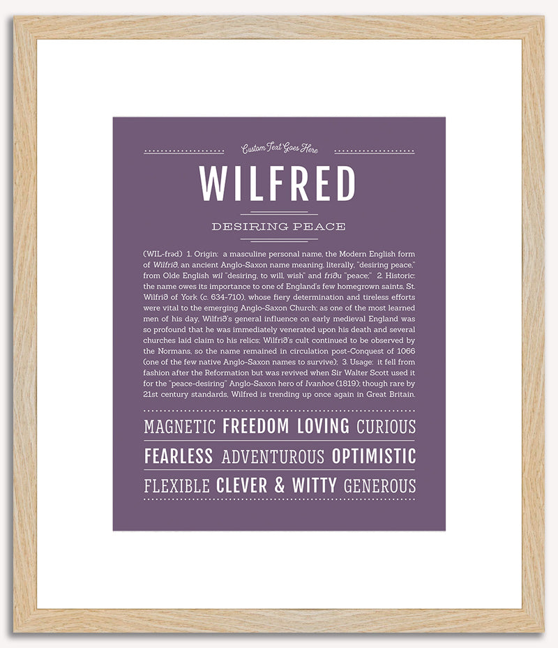 Wilfred | Name Art Print