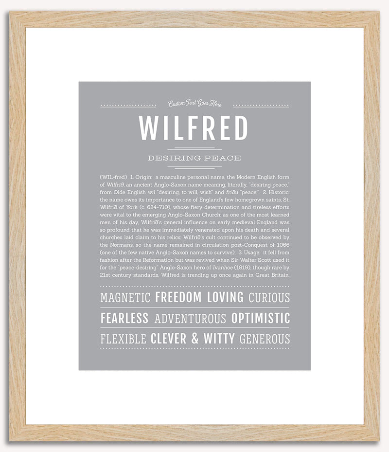 Wilfred | Name Art Print