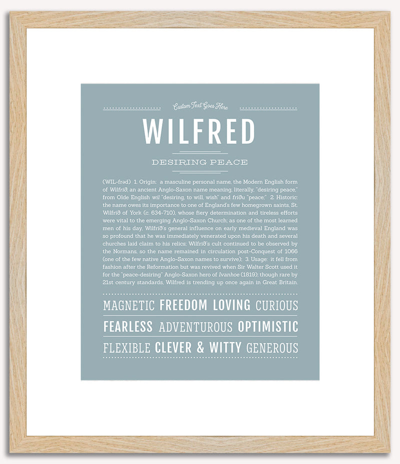 Wilfred | Name Art Print