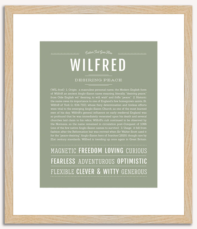 Wilfred | Name Art Print