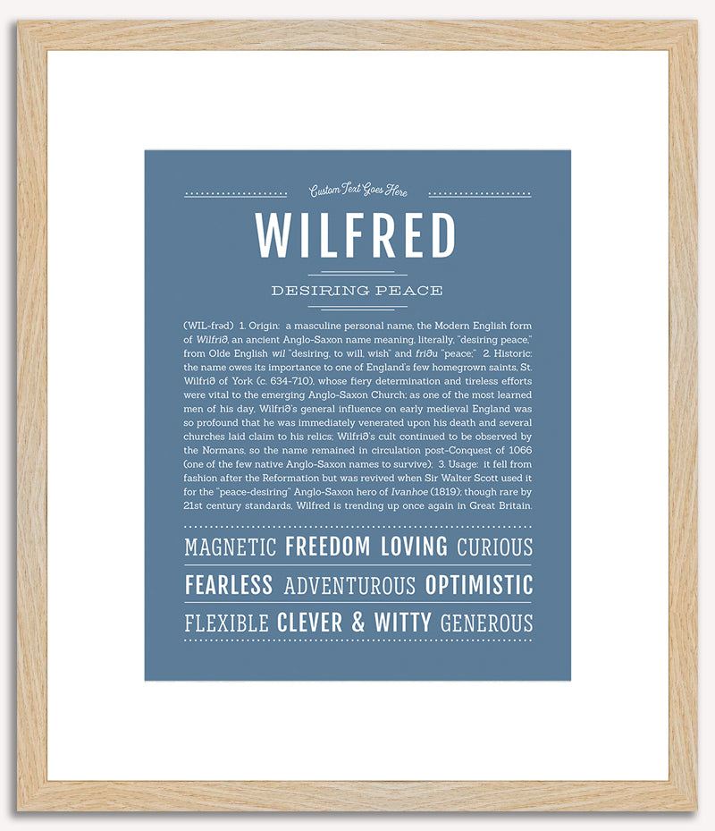 Wilfred | Name Art Print