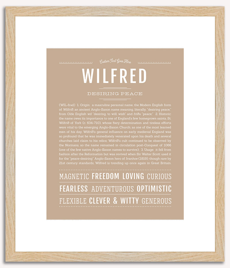 Wilfred | Name Art Print