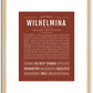 Wilhelmina | Name Art Print