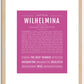 Wilhelmina | Name Art Print