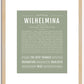 Wilhelmina | Name Art Print