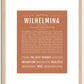 Wilhelmina | Name Art Print