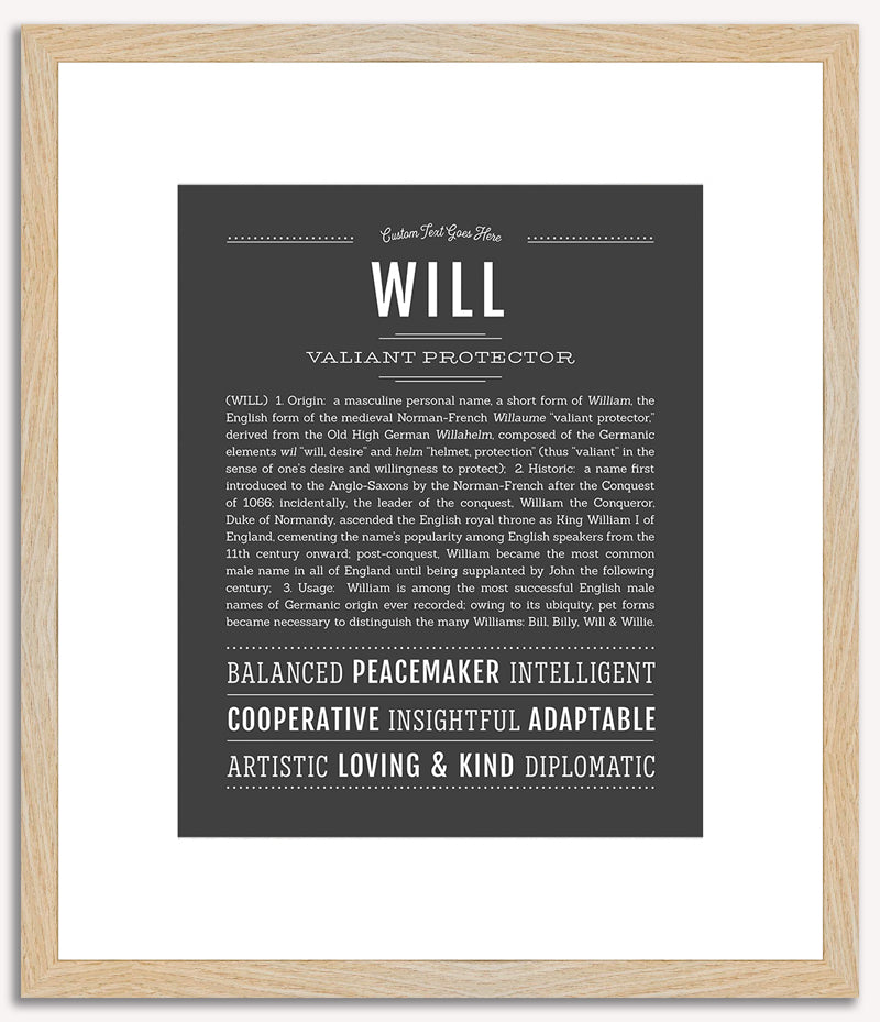 Will | Name Art Print