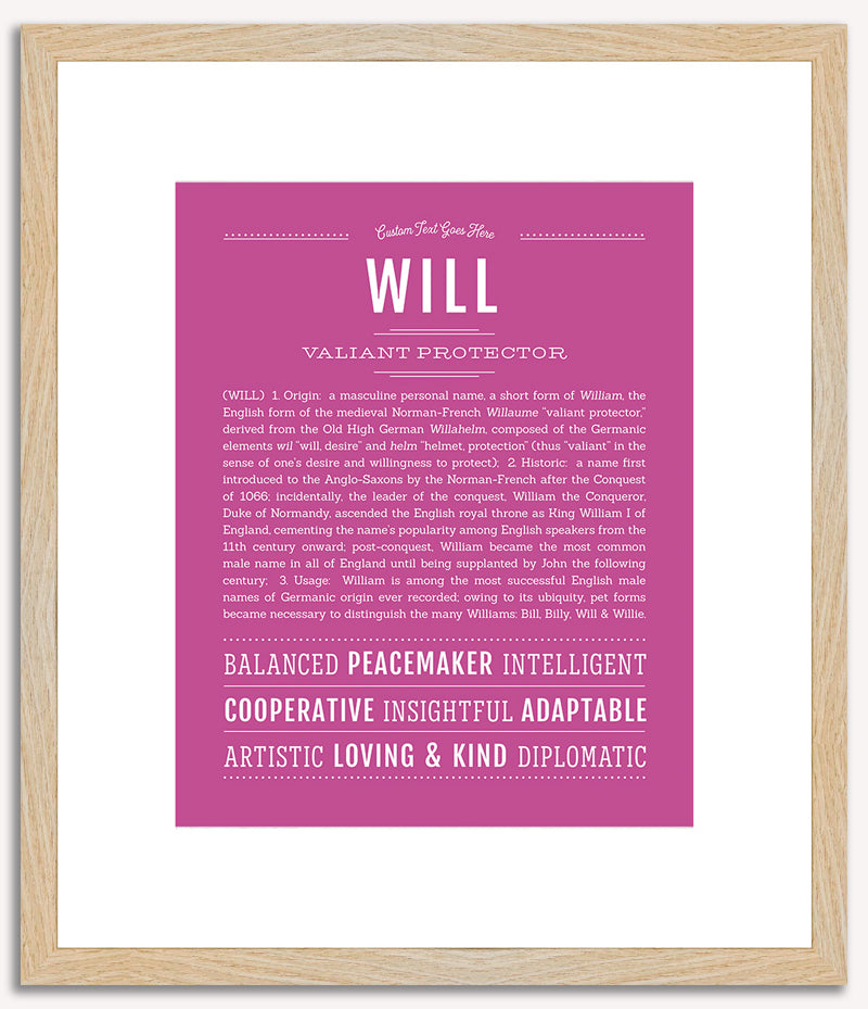 Will | Name Art Print