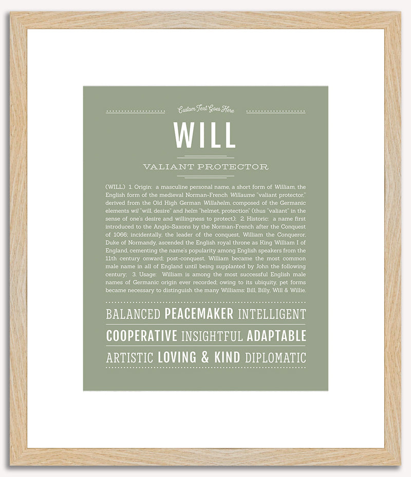 Will | Name Art Print