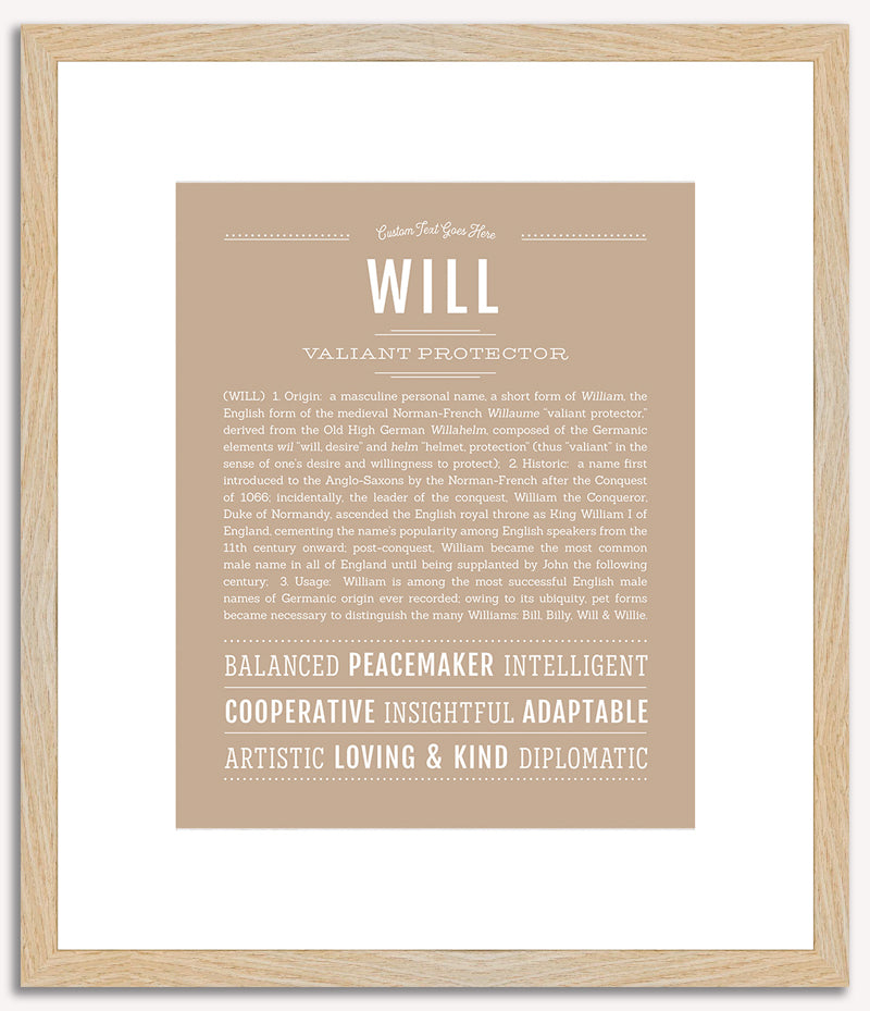 Will | Name Art Print