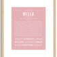 Willa | Name Art Print