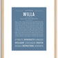 Willa | Name Art Print