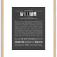 William | Name Art Print