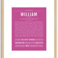 William | Name Art Print