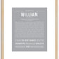 William | Name Art Print