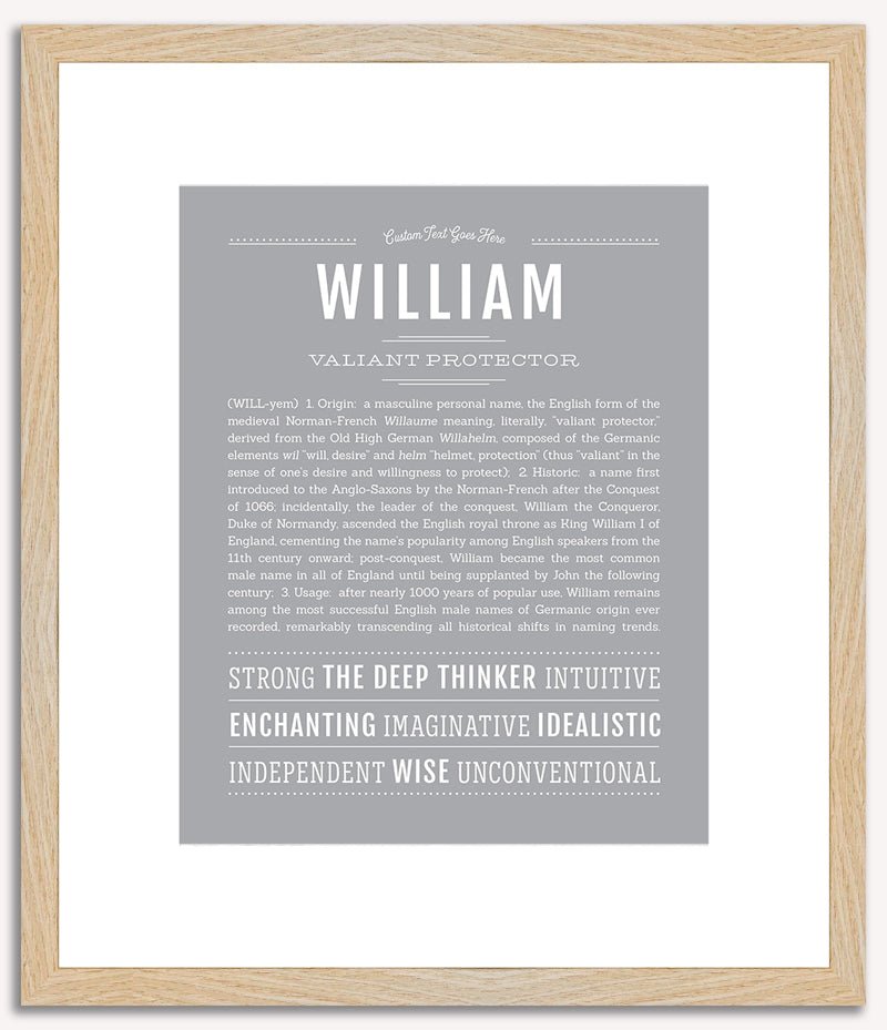 William | Name Art Print