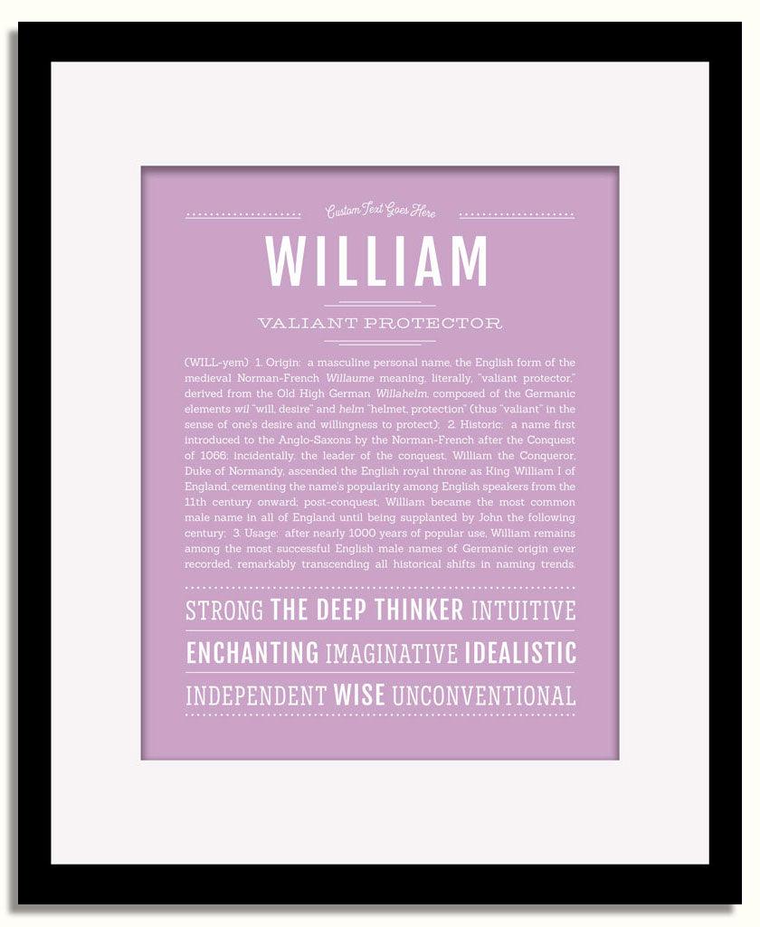 Frame Options | Lilac | Black Frame, Matted