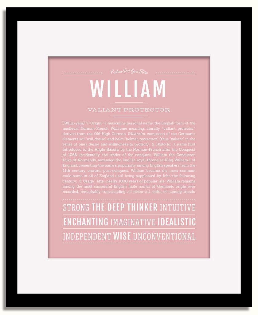 Frame Options | Dusty Rose | Black Frame, Matted