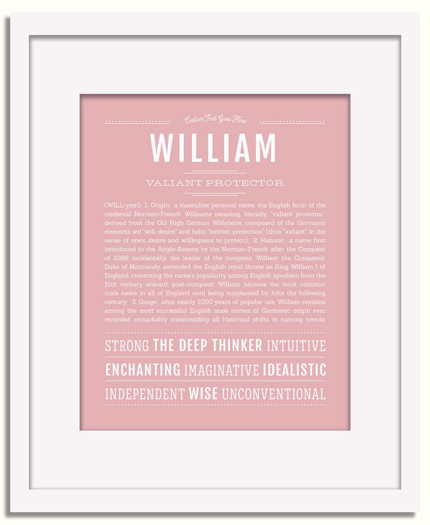 Frame Options | Dusty Rose | White Frame, Matted