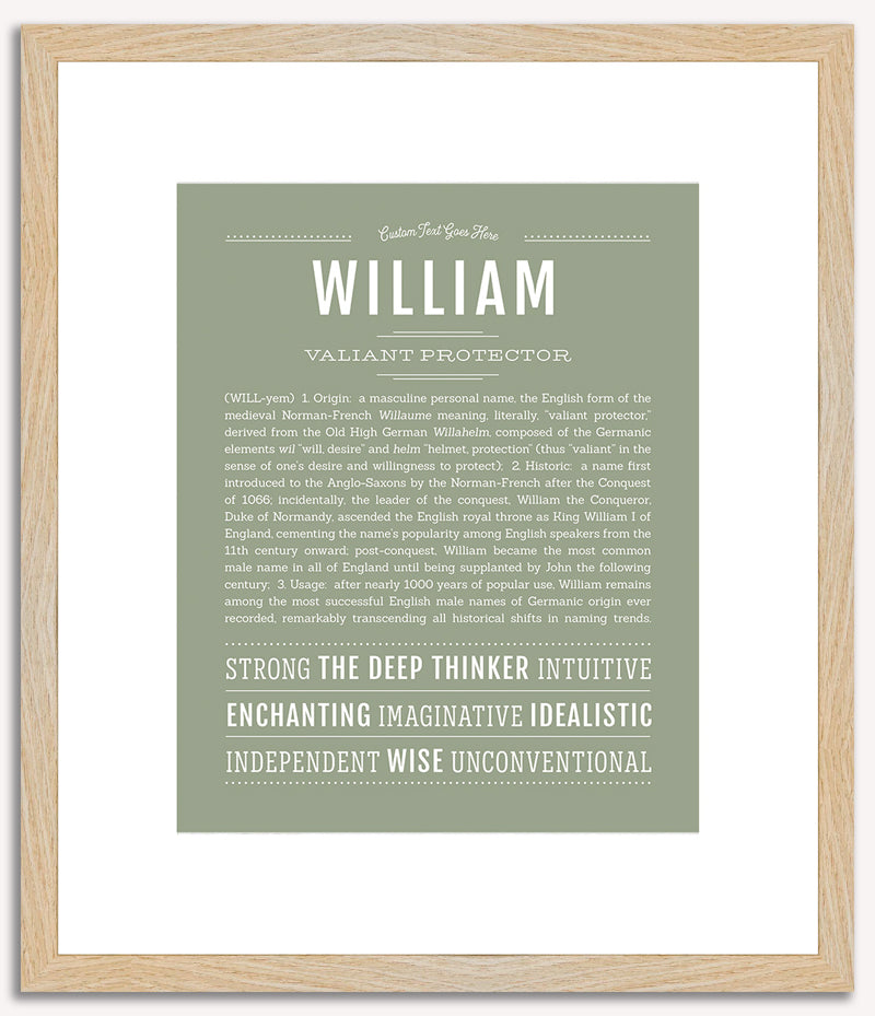 William | Name Art Print