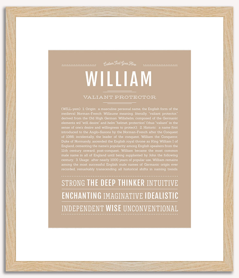 William | Name Art Print