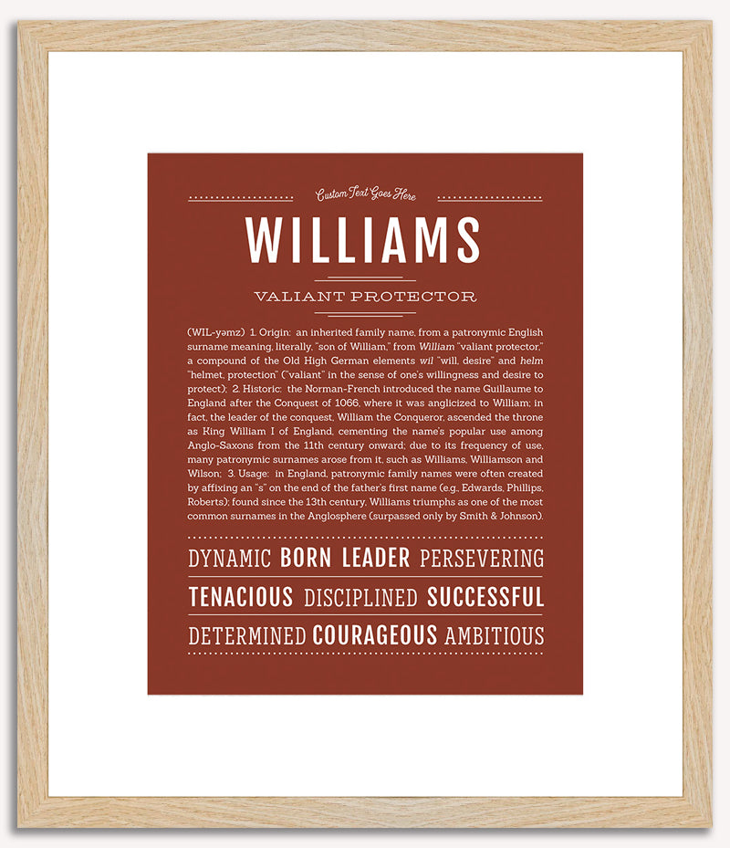 Williams | Name Art Print