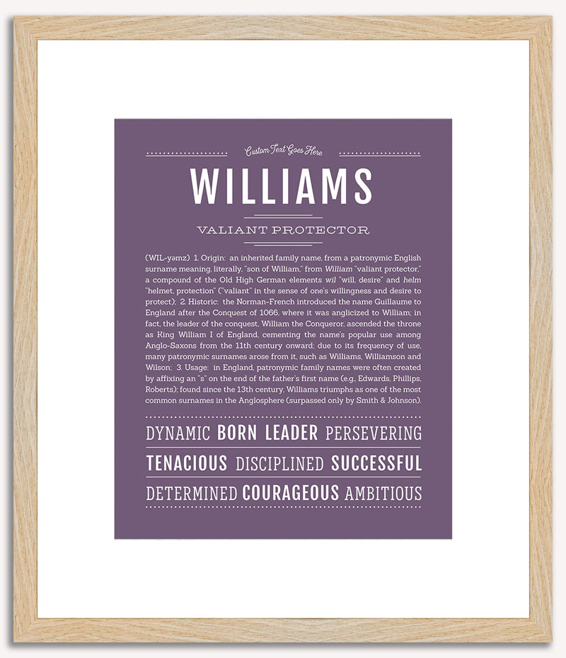 Williams | Name Art Print