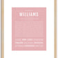 Williams | Name Art Print