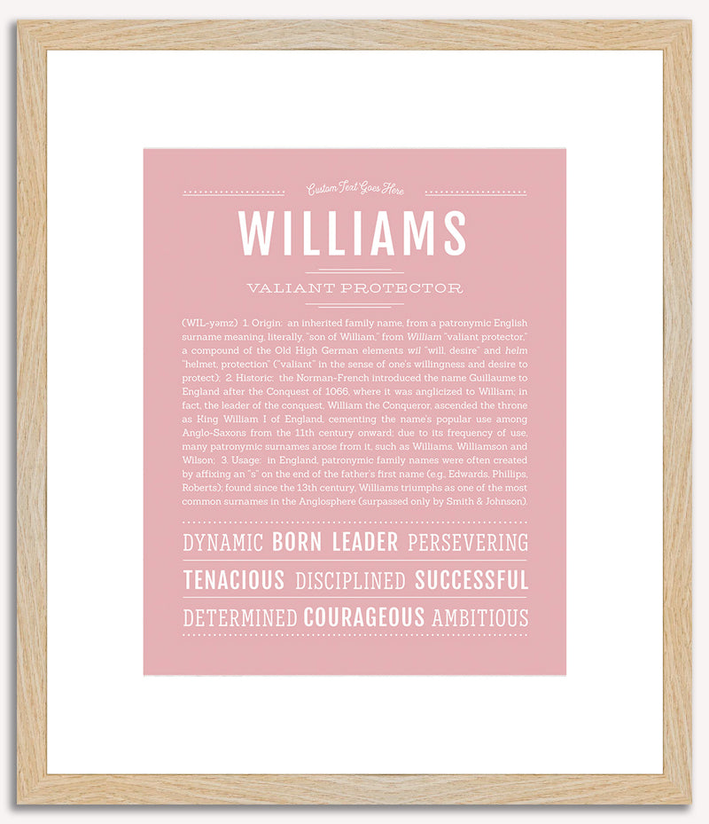 Williams | Name Art Print