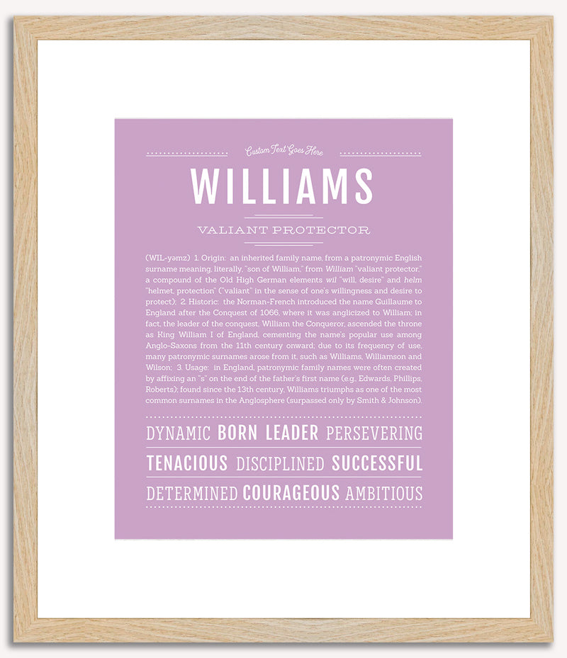 Williams | Name Art Print