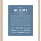 Williams | Name Art Print