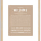 Williams | Name Art Print