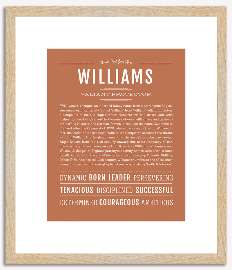 Williams | Name Art Print