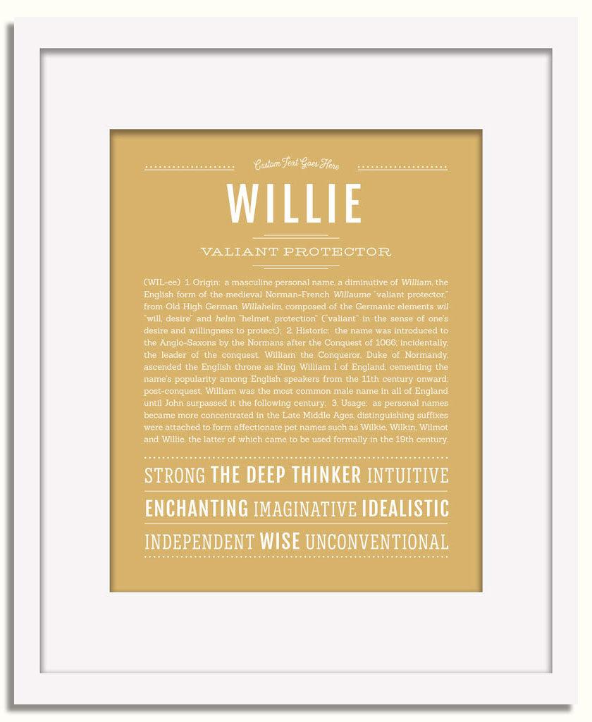 Frame Options | Matte Gold | White Frame, Matted