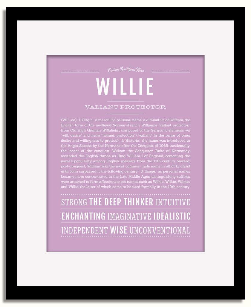 Frame Options | Lilac | Black Frame, Matted