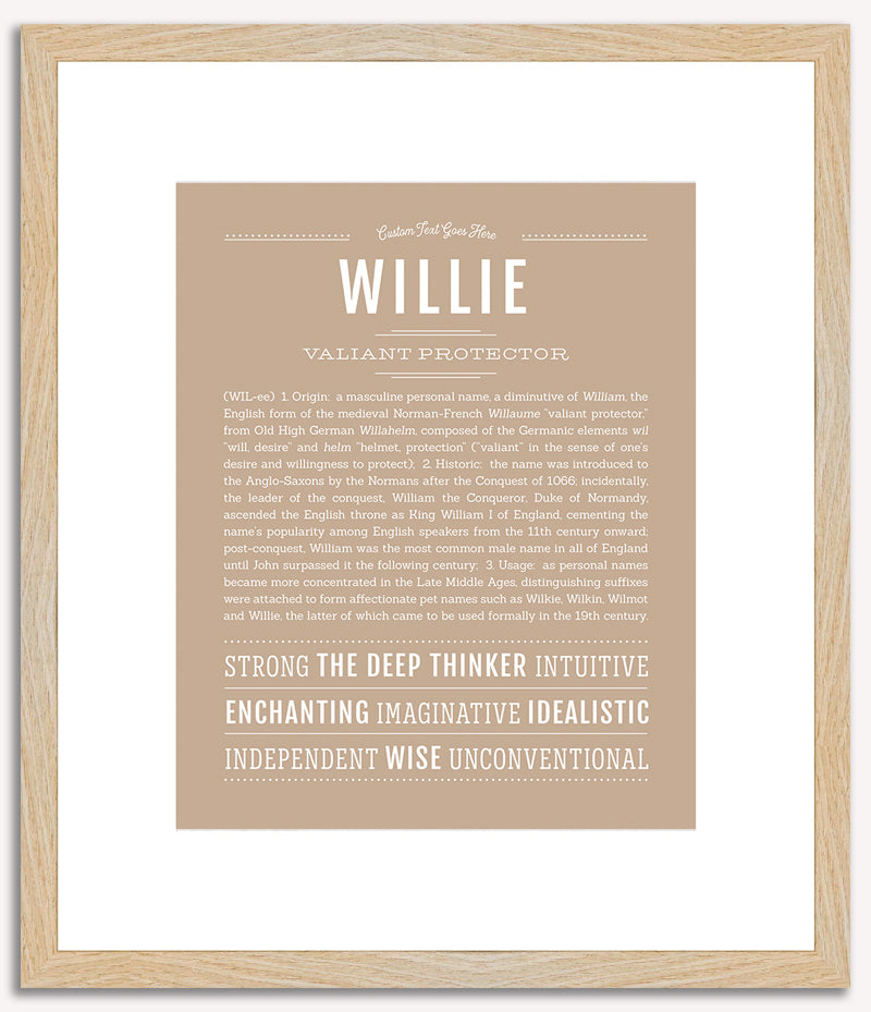 Willie | Name Art Print